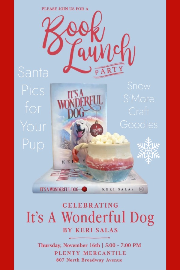 It's A Wonderful Dog launch party! join us on November 16 (and bring your dog for Christmas pics with Santa!)